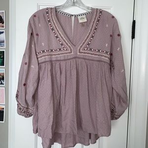 knox rose long sleeve blouse